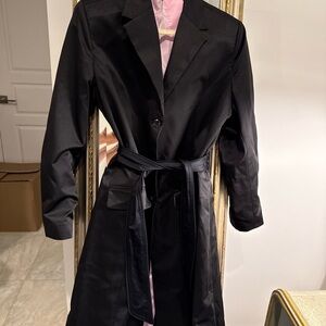Elegant Black Women's Trench Coat
